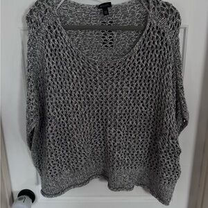 Torrid Gray V-Neck Knit Sweater